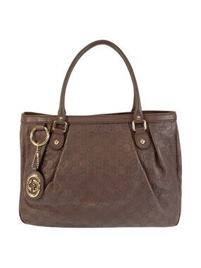 Gucci Guccissima Ski Brown Gold Leather Tote